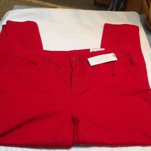NWT Liz Claiborne Red Pants